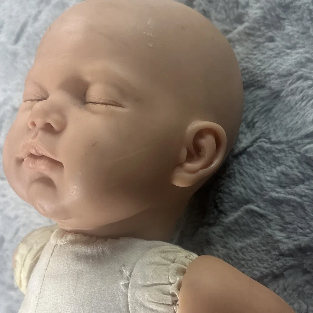 Nines d'Onil Spain Sleeping Baby Doll Cloth Body Vinyl Limbs For Parts Repair